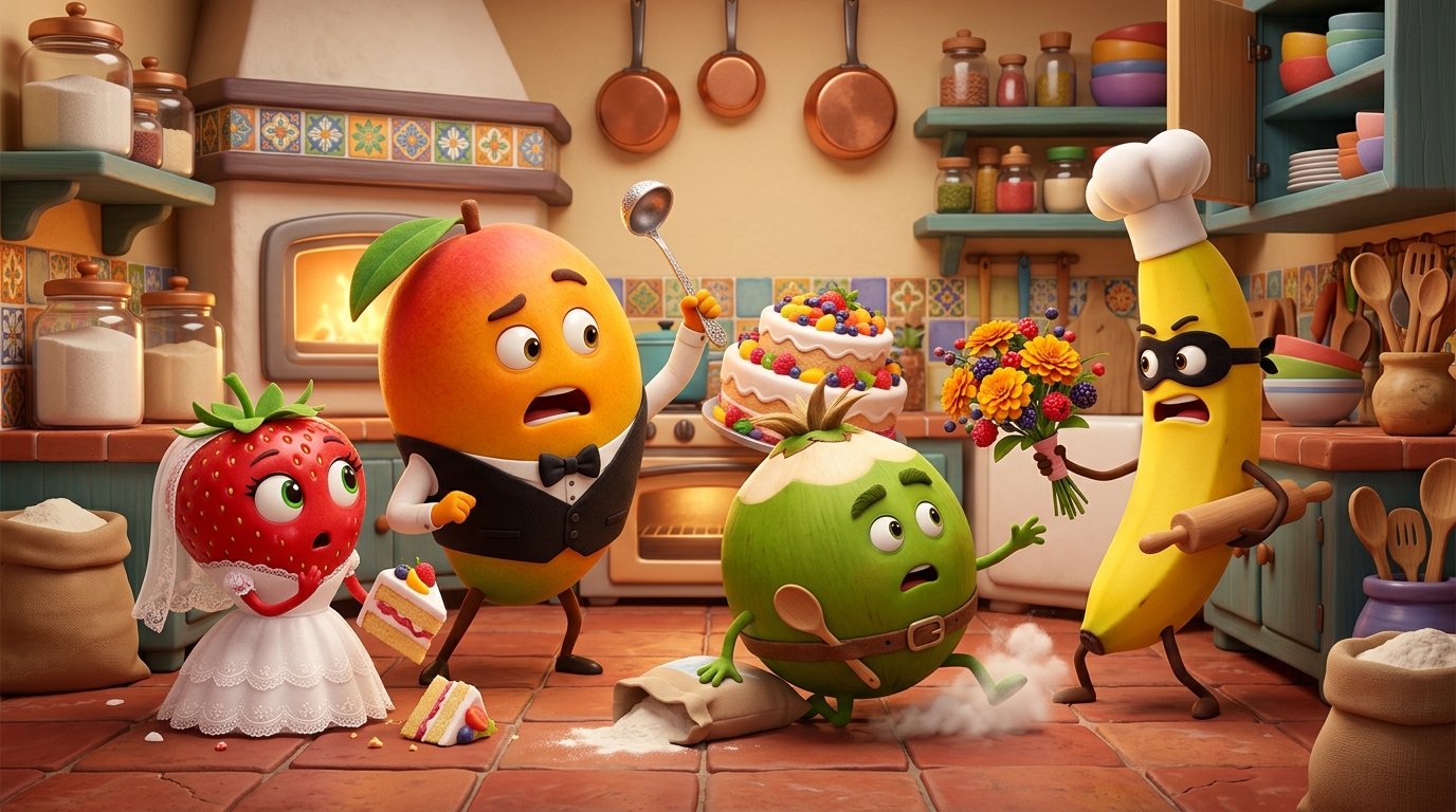 Escena destacada de La boda interrumpida de Doña Fresa: Drama y giros en el frutero